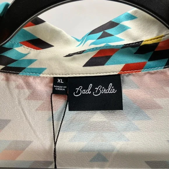 NWT BAD BIRDIE Polo Cortez Aztec Southwestern Golf Shirt XL - Picture 3 of 5